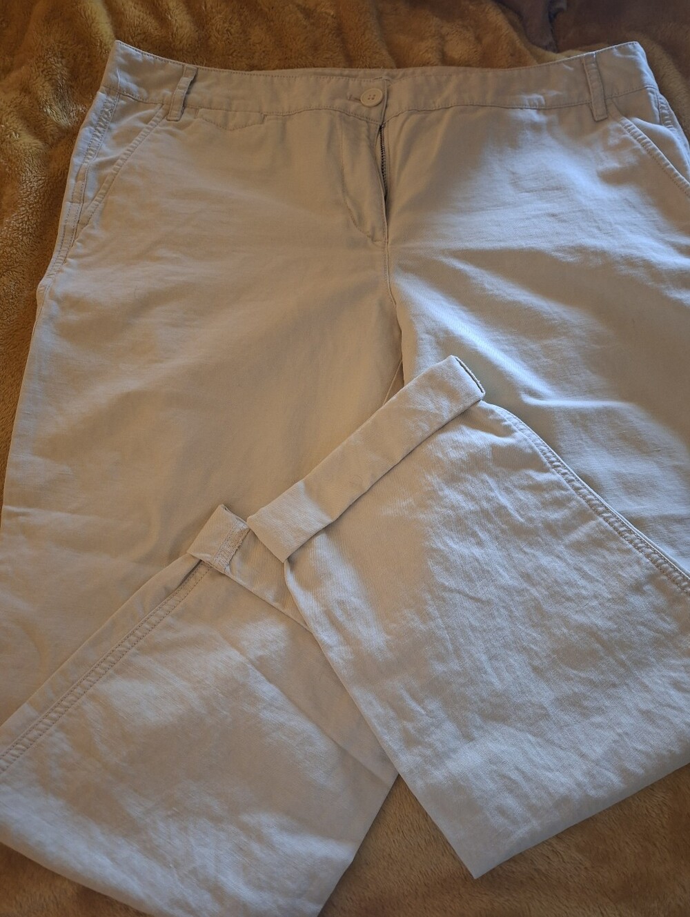 Womans Loft Brand Casual Cotton Chinos - Light Beige